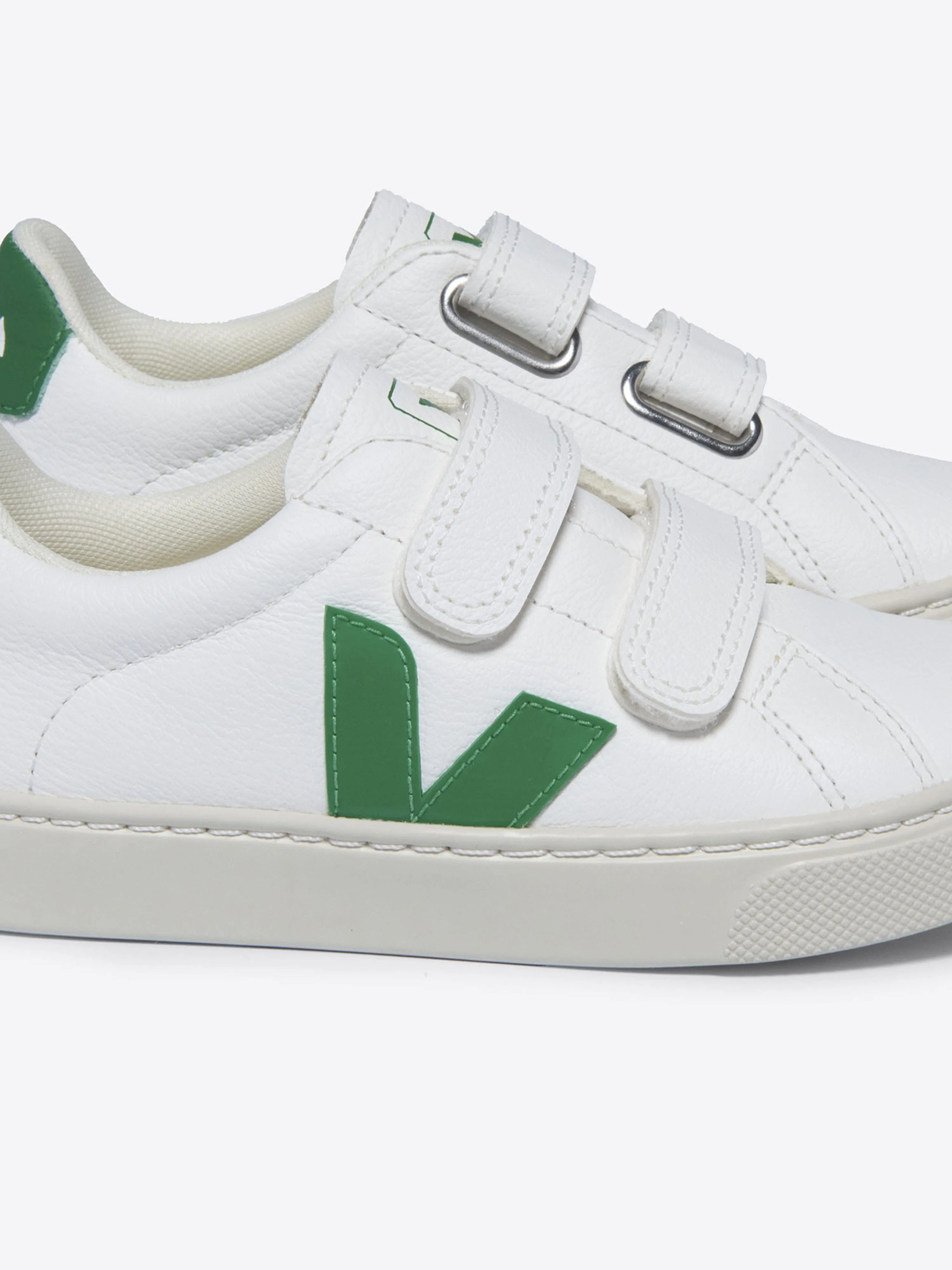 Veja Kids Esplar ChromeFree Leder-Turnschuhe in Weiß