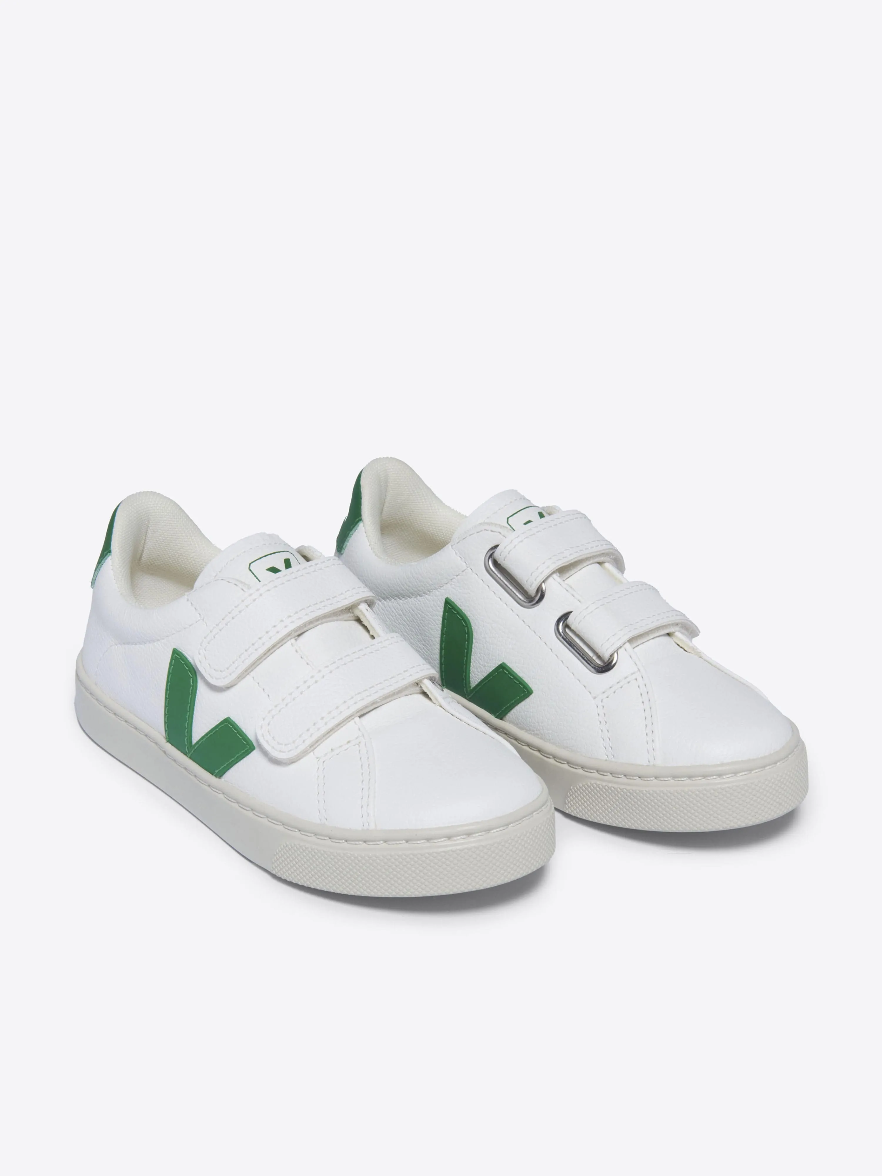 Veja Kids Esplar ChromeFree Leder-Turnschuhe in Weiß
