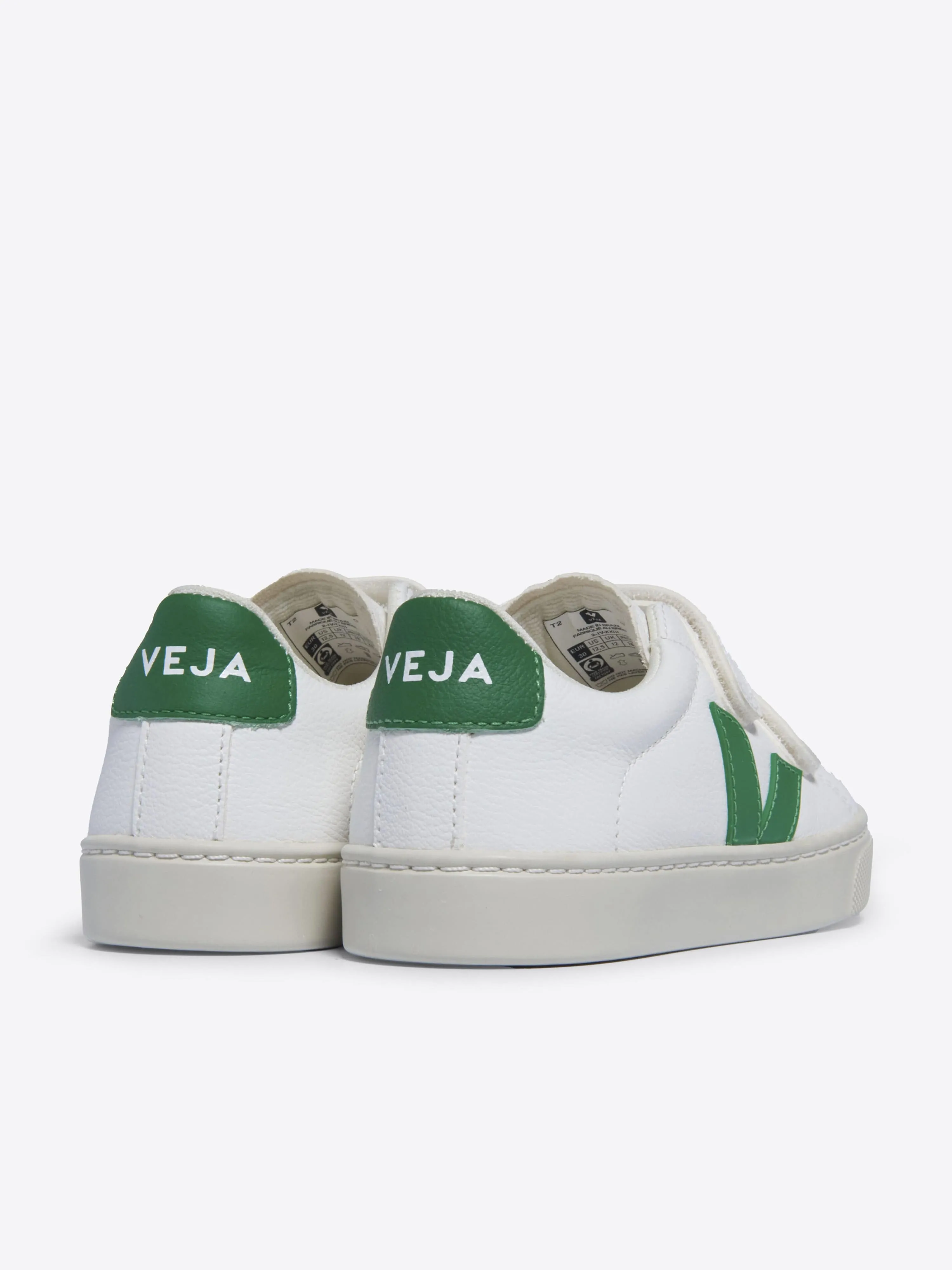 Veja Kids Esplar ChromeFree Leder-Turnschuhe in Weiß