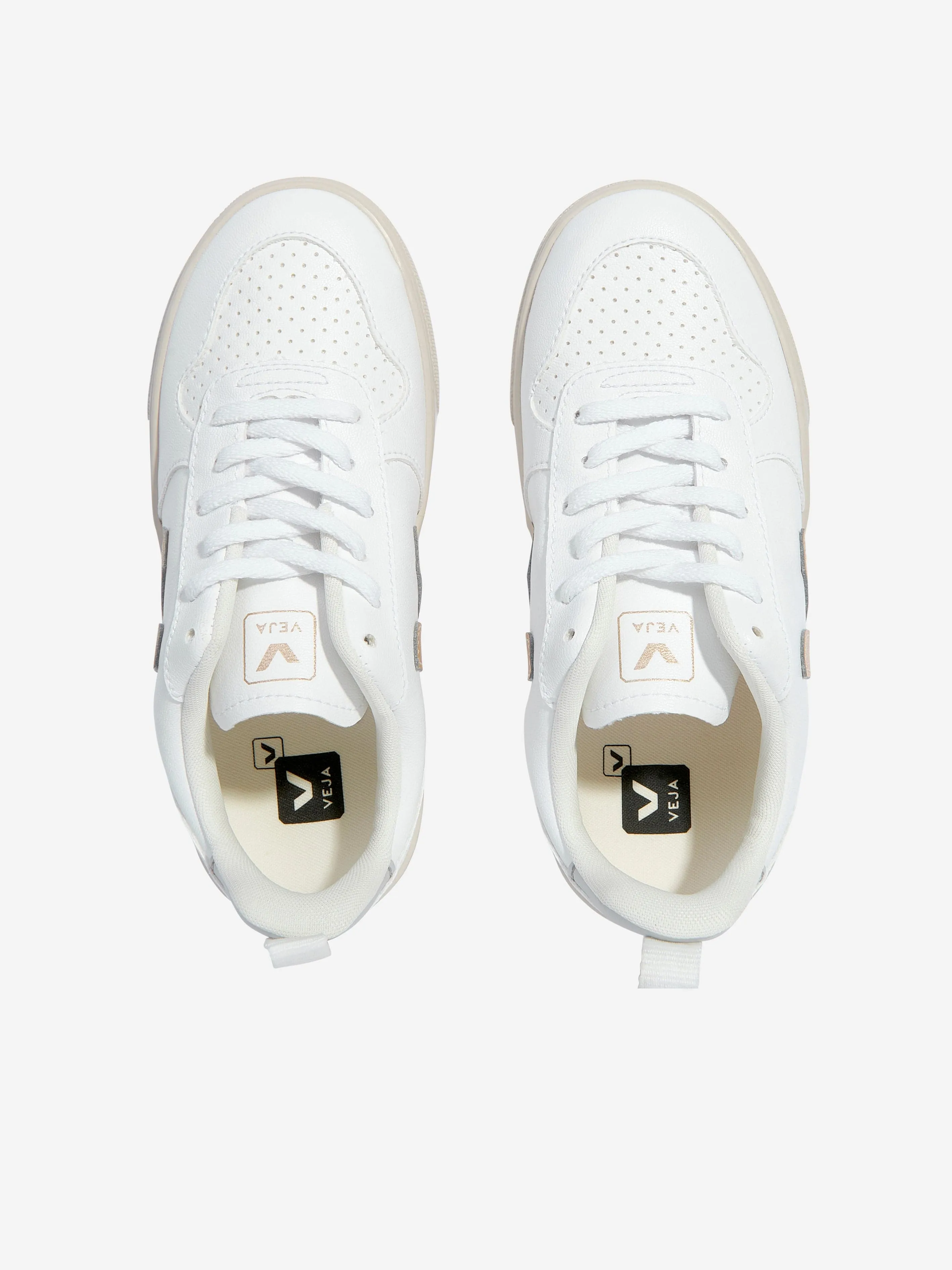 Veja Kids V-10 Schnürschuhe in Weiß