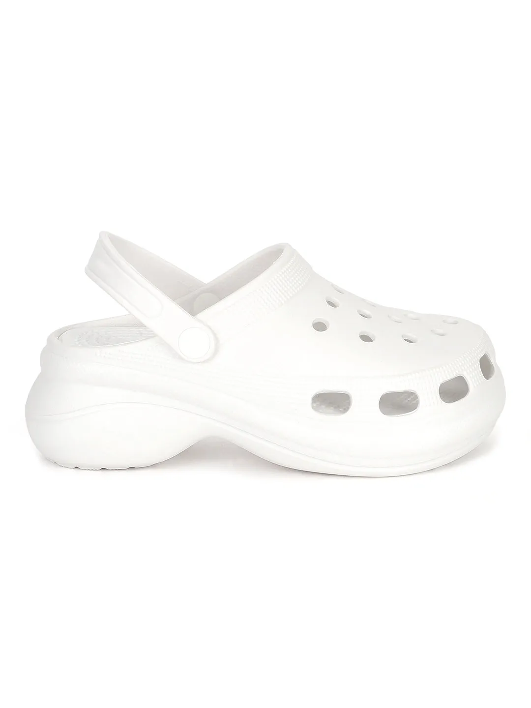 Weiße PU Slip-On Croc Flats (TC-RS3479-WHT)