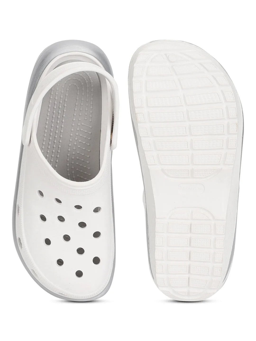Weiße PU Slip-On Croc Flats (TC-RS3496-WHT)
