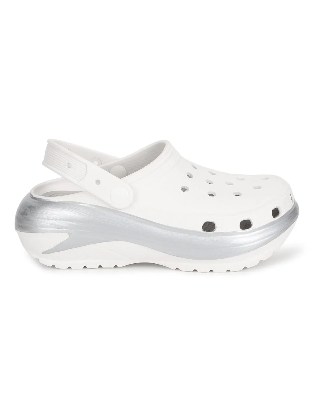 Weiße PU Slip-On Croc Flats (TC-RS3496-WHT)