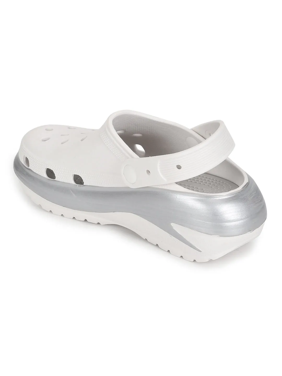 Weiße PU Slip-On Croc Flats (TC-RS3496-WHT)