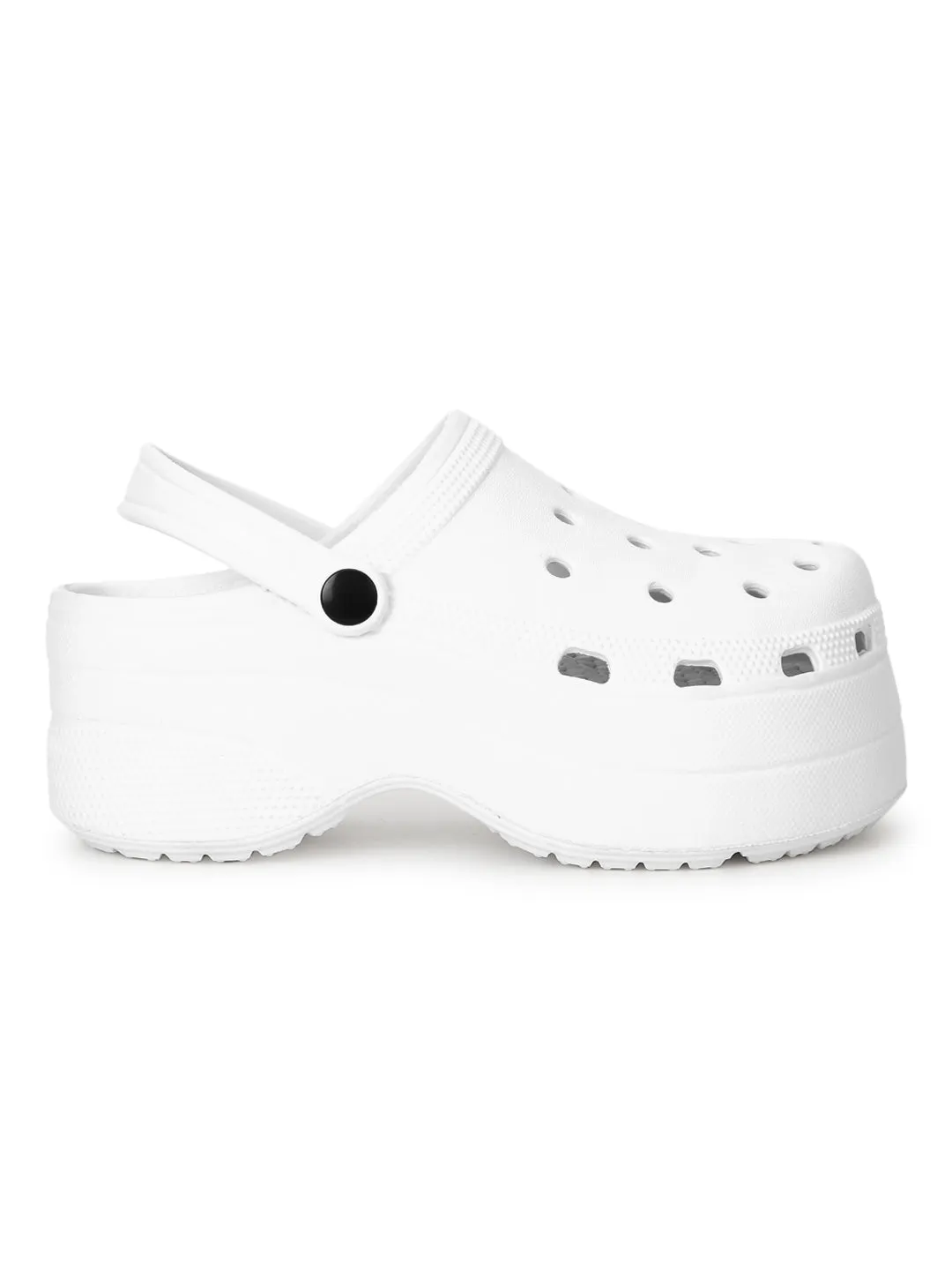Weiße PU Slip-On Croc Flats (TC-RS3581-WHT)