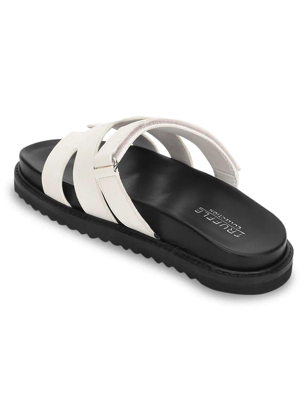 Weiße PU-Schlupfschuhe (TC-OS-0301-WHT)