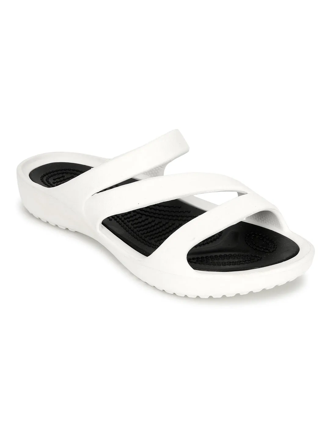Weiße stilvolle Slip-On Flats für Damen (TC-LFLAT1-WHT)