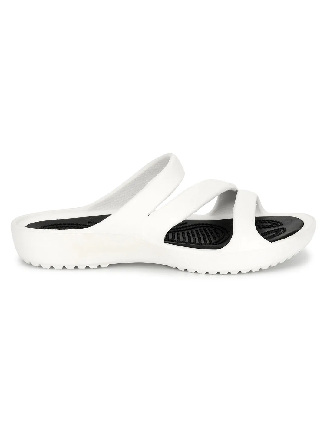 Weiße stilvolle Slip-On Flats für Damen (TC-LFLAT1-WHT)