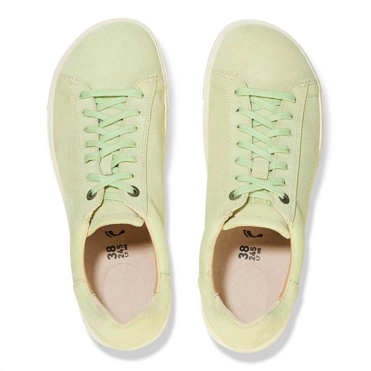 Damen Bend Low Canvas Sneaker in Verblasstem Limettengrün