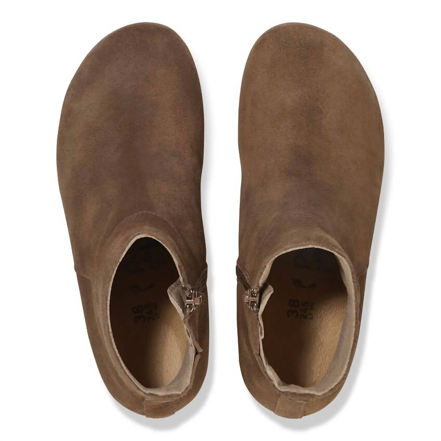Damen Ebba Wildleder Stiefel in Dunkeltee