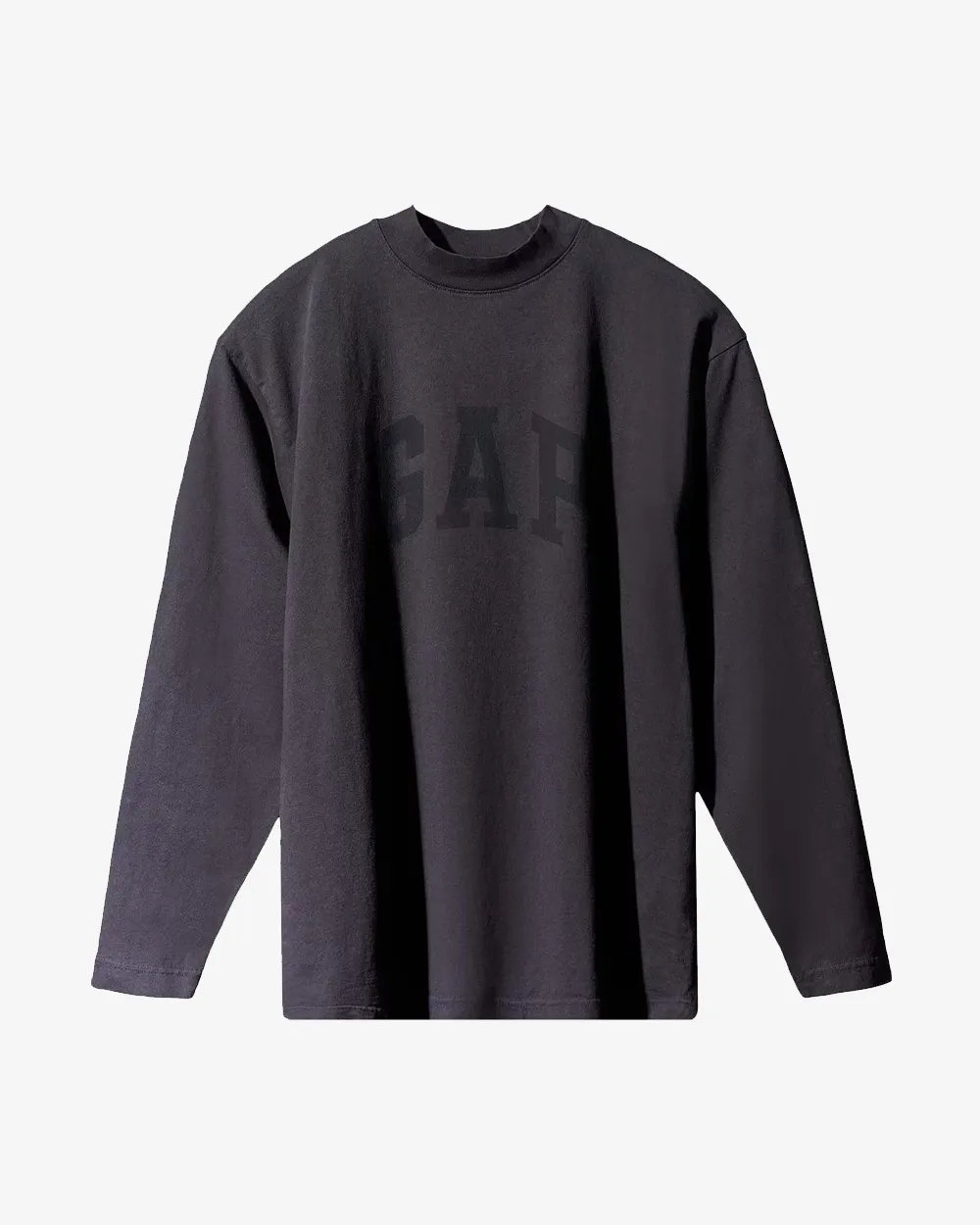 YEEZY GAP ENGINEERED BY BALENCIAGA TAUBENSCHWARZES LANGSCHNITTENES T-SHIRT