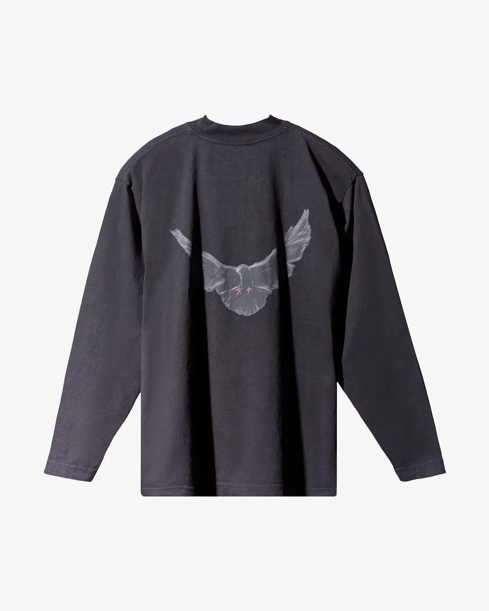 YEEZY GAP ENGINEERED BY BALENCIAGA TAUBENSCHWARZES LANGSCHNITTENES T-SHIRT
