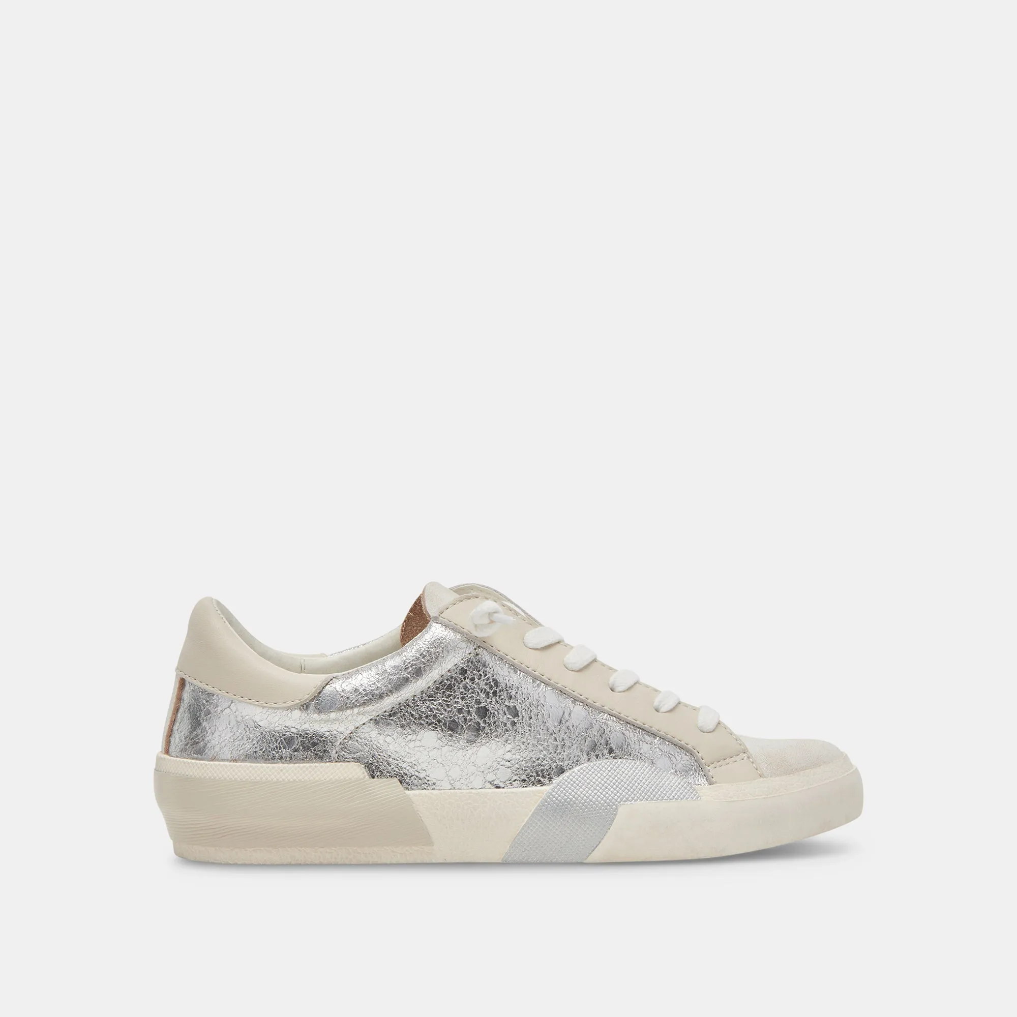 ZINA SNEAKERS CHROME LEDER MIT VINTAGE-OPTIK