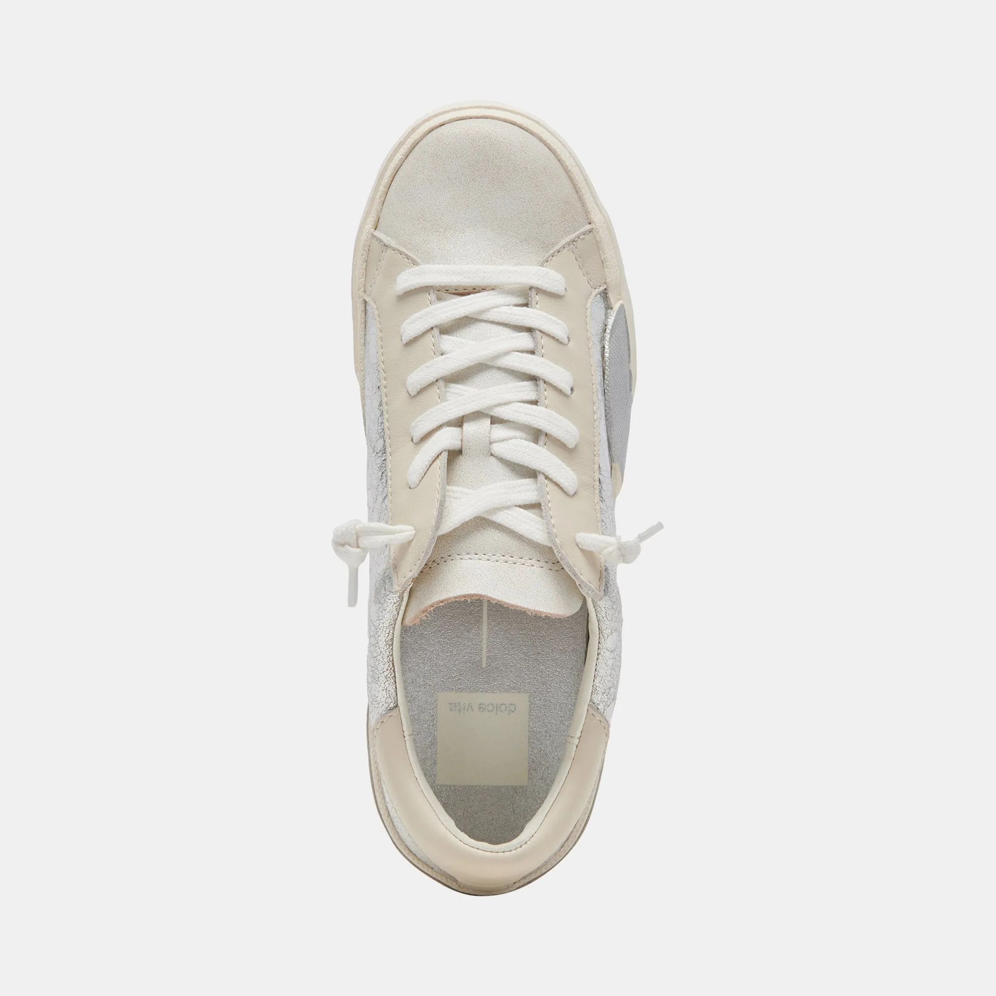 ZINA SNEAKERS CHROME LEDER MIT VINTAGE-OPTIK