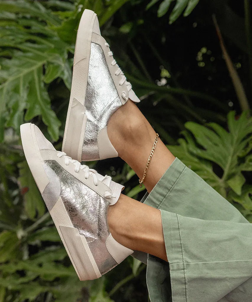 ZINA SNEAKERS CHROME LEDER MIT VINTAGE-OPTIK