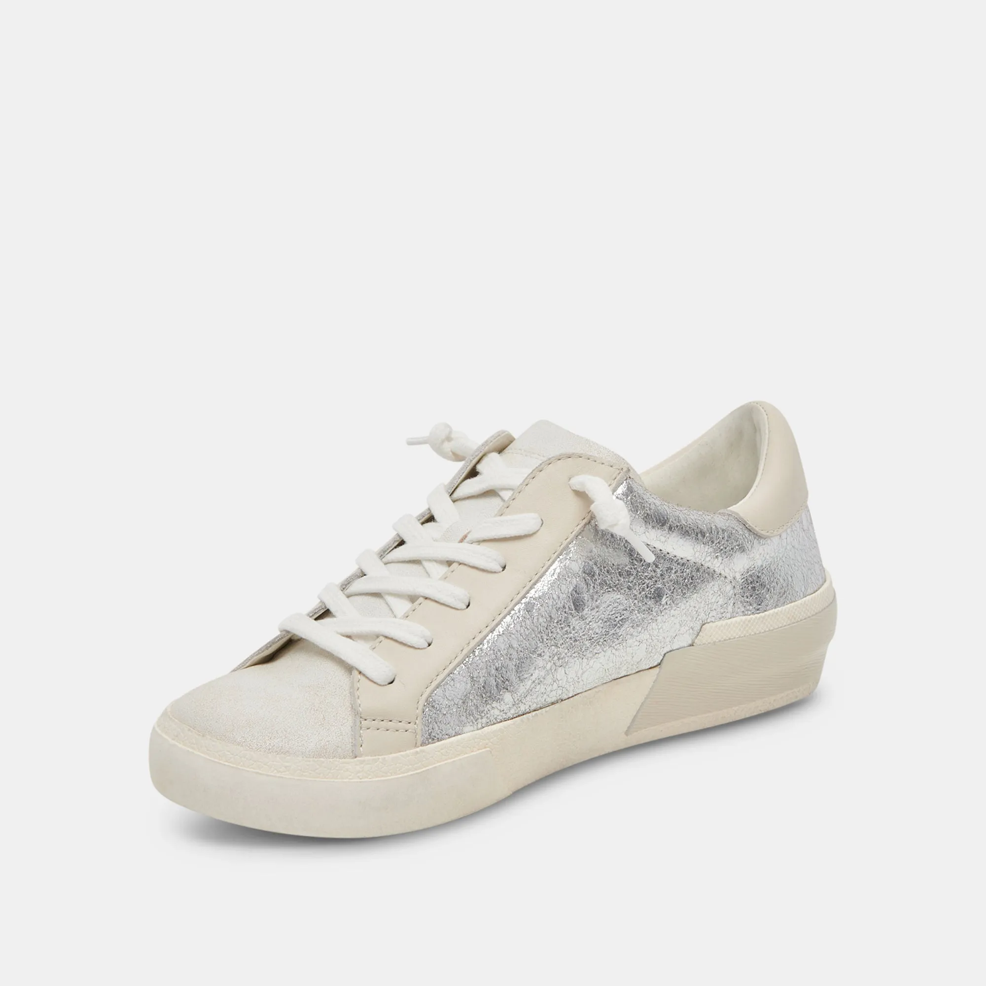 ZINA SNEAKERS CHROME LEDER MIT VINTAGE-OPTIK
